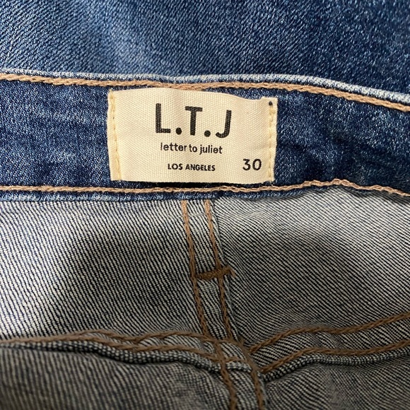 L.T.J Letter To Juliet Denim Jean Size 30 - Picture 4 of 7